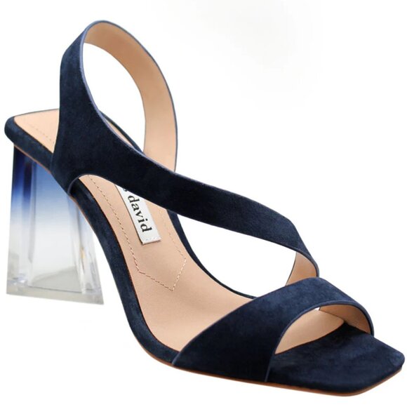Charles David Navy Trulli clear heels size 7 - Picture 3 of 14